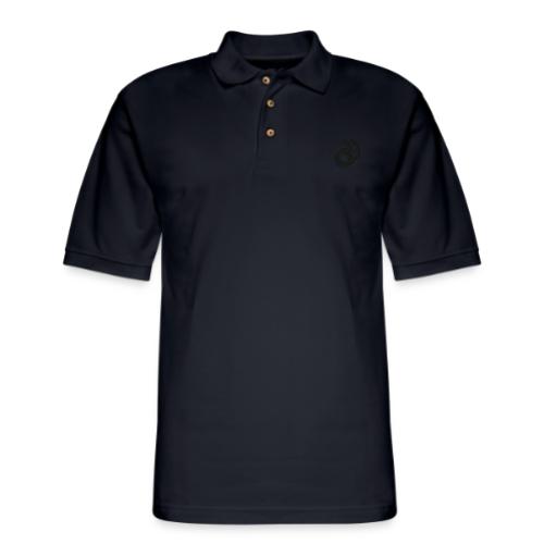 Black Embroidered Palette - Men's Pique Polo Shirt