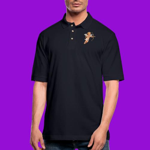 Cupid with twohearts set - Men's Pique Polo Shirt