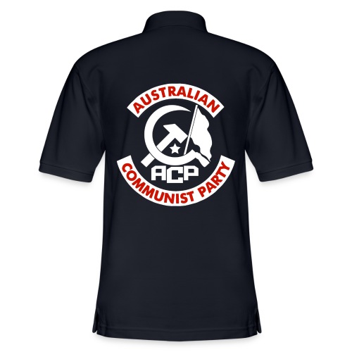 ACP White Patch Design - Men's Pique Polo Shirt