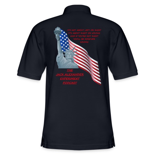 Liberty right wrong - Men's Pique Polo Shirt
