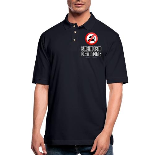 Socialism Distancing - Men's Pique Polo Shirt