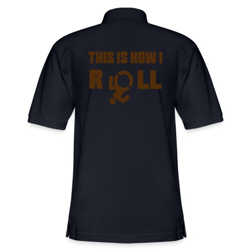 This is how i roll in my wheelchair - Men's Pique Polo Shirt