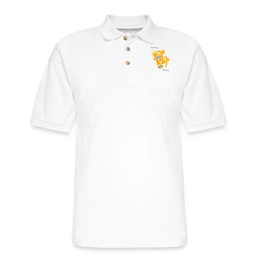 We Slay All Day Shiny Shirt Metallic Silver & Gold - Men's Pique Polo Shirt