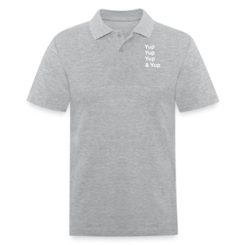 Yup, Yup, Yup & Yup - Men's Pique Polo Shirt