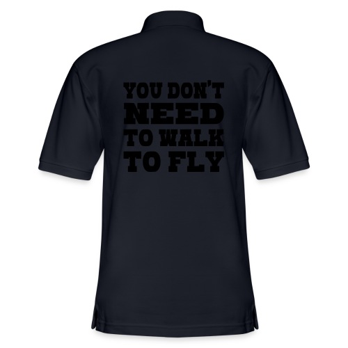 You don't need to walk to fly with a wheelchair - Men's Pique Polo Shirt