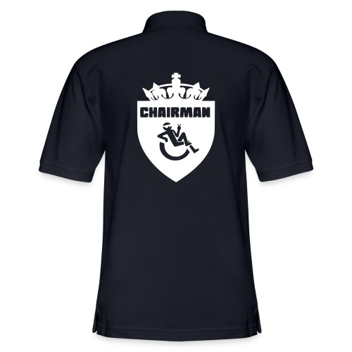 Chairman design for male wheelchair users - Men's Pique Polo Shirt