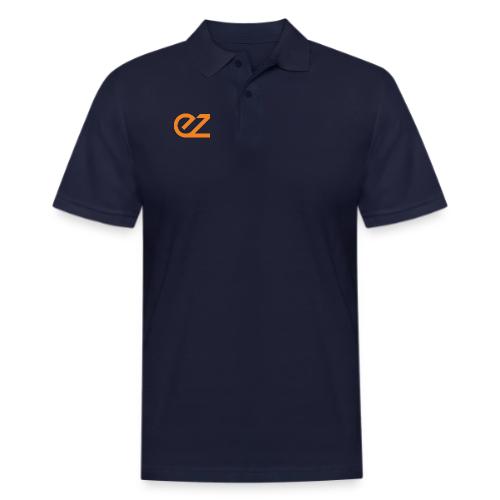 EZ Logos - White - Men's Pique Polo Shirt