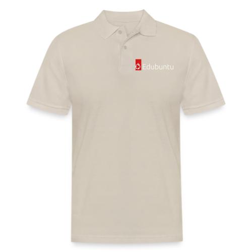 Edubuntu Logo 2023 - White - Men's Pique Polo Shirt