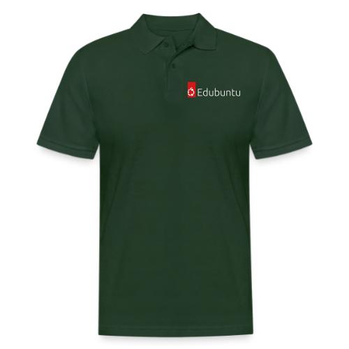 Edubuntu Logo 2023 - White - Men's Pique Polo Shirt