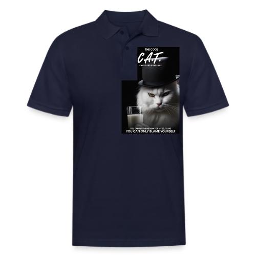 The Cool Cat - Men's Pique Polo Shirt