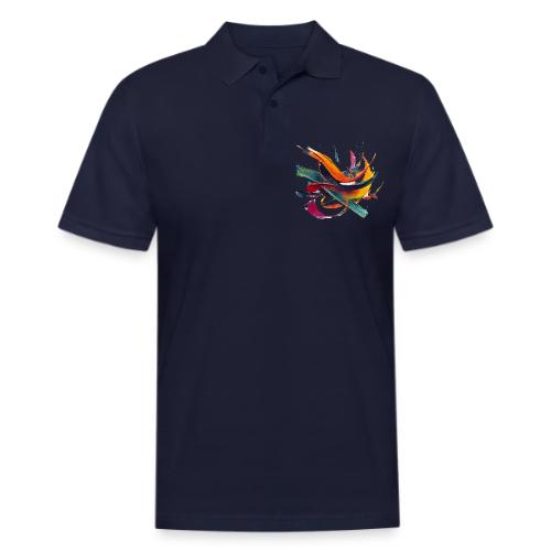 Colorful Waves - Men's Pique Polo Shirt