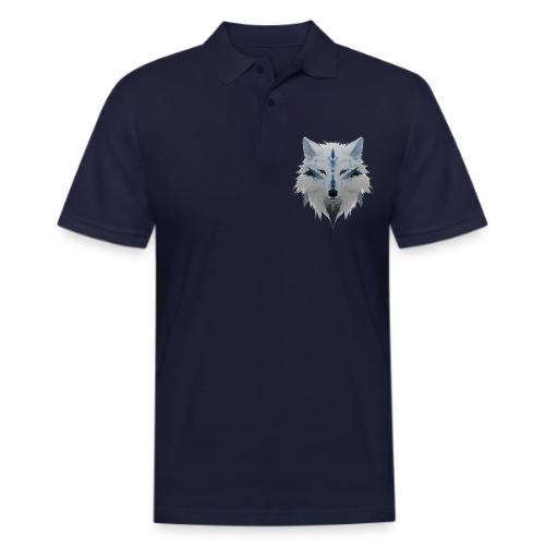 Ivory Grace Wolf - Men's Pique Polo Shirt