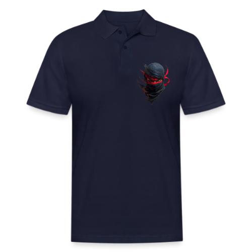 Crimson Stare Ninja - Men's Pique Polo Shirt