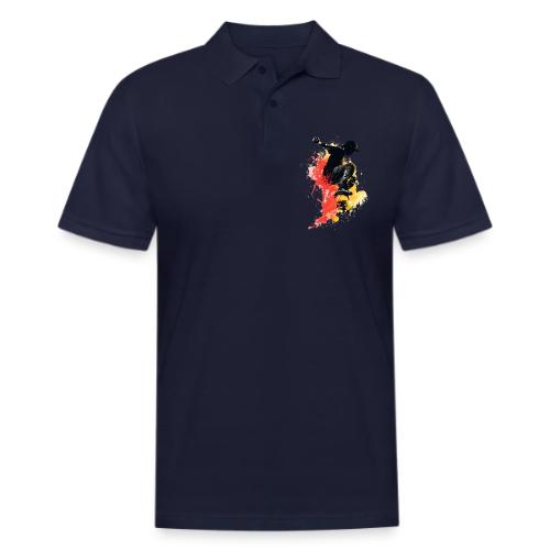 Skateboarding: Splash of Motion - Men's Pique Polo Shirt