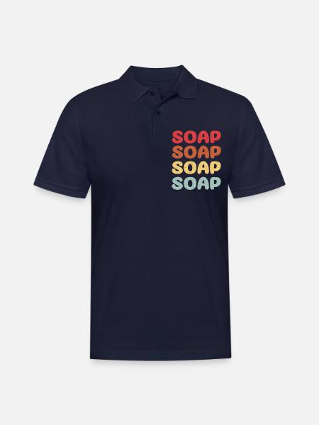 Soap - Men's Pique Polo Shirt - midnight navy