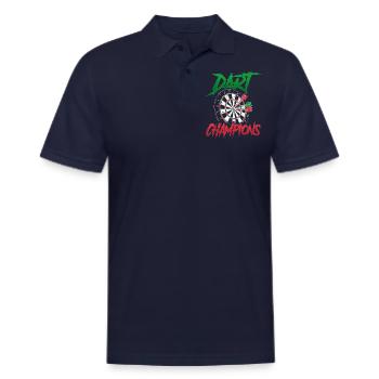 Équipe Dart Champions Équipe Darts Crew - Polo en coton piqué pour hommes - marine foncé - Devant