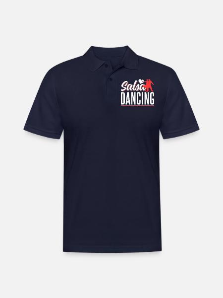 Salsa Dancing Latin Dance Dancer - Men's Pique Polo Shirt - midnight navy