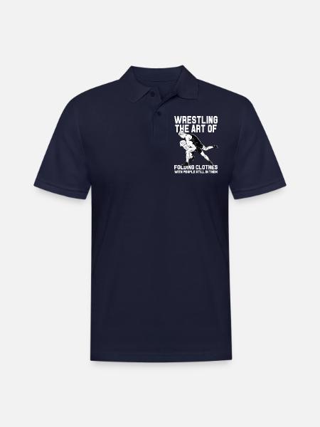 Wrestling - Men's Pique Polo Shirt - midnight navy