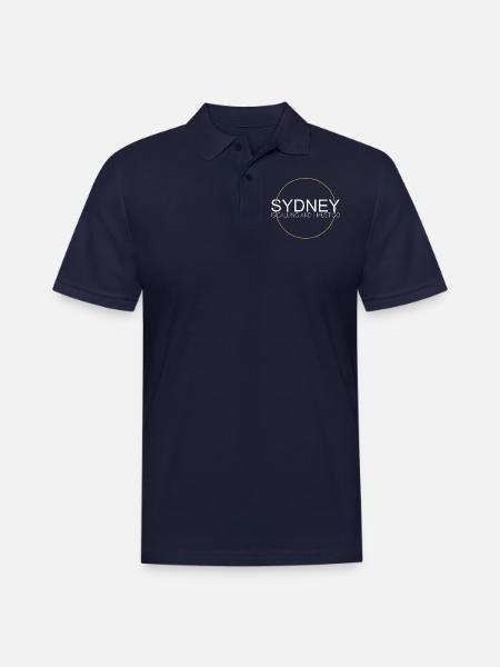 sydney saying - Men's Pique Polo Shirt - midnight navy