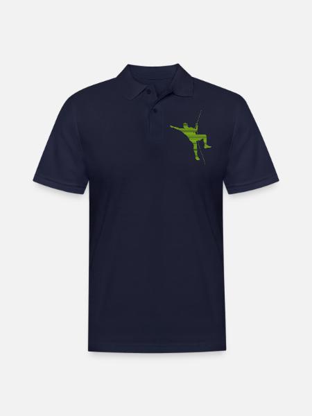 climbing - Men's Pique Polo Shirt - midnight navy