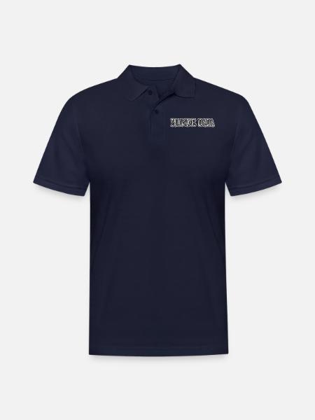 hunde papa - Men's Pique Polo Shirt - midnight navy