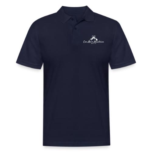 faith move can mountains Matthew 17:20 white - Men's Pique Polo Shirt