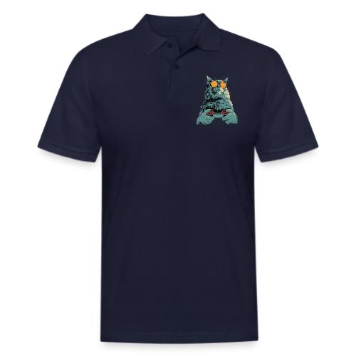 Cat: Fluff Mode On - Men's Pique Polo Shirt