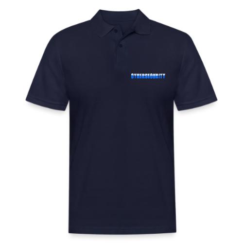 Cybersecurity Word Art Design - Men's Pique Polo Shirt