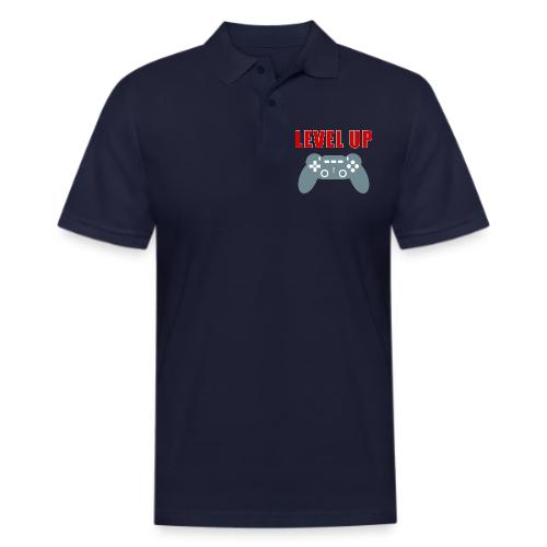 Level Up Gamer Controller Apparel - Men's Pique Polo Shirt