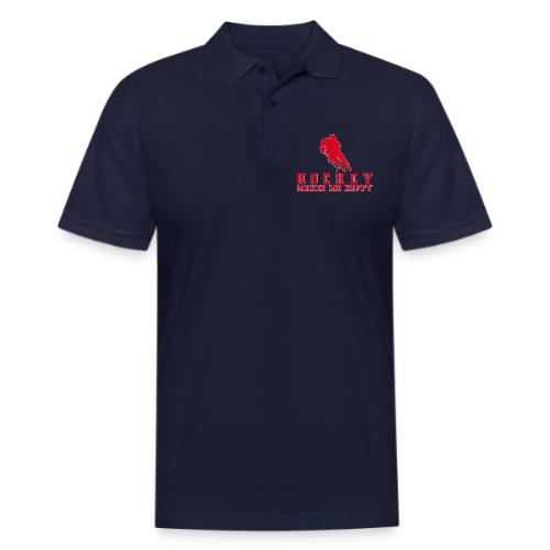 Hockey makes me happy - Men's Pique Polo Shirt