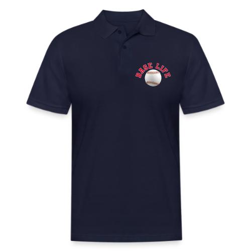 Baseball: Base Life Vibes - Men's Pique Polo Shirt