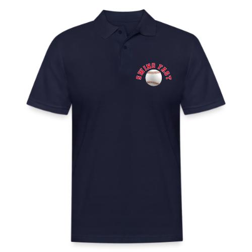 Baseball: Swing Fast Energy - Men's Pique Polo Shirt