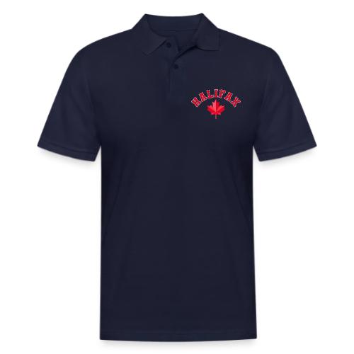 Halifax with maple leaf - Men's Pique Polo Shirt