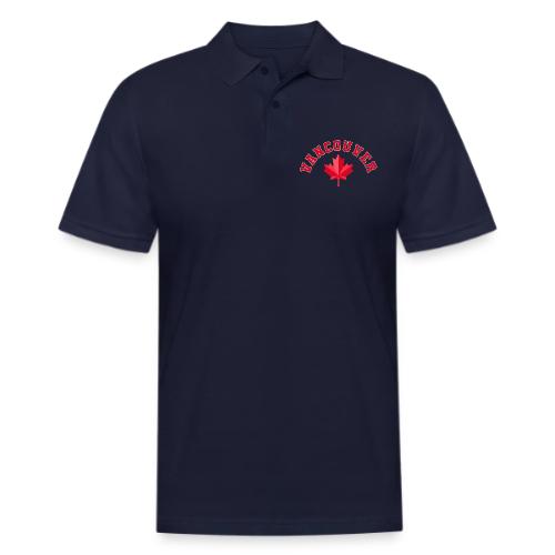 Vancouver with maple leaf - Men's Pique Polo Shirt