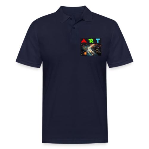 Swirls of Colorful Art - Men's Pique Polo Shirt
