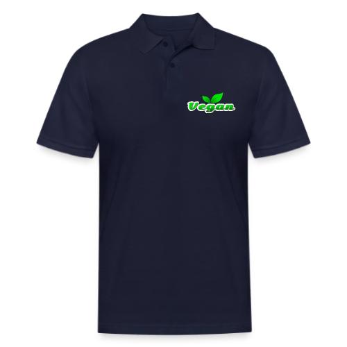 Pure Vegan Leaves - Men's Pique Polo Shirt