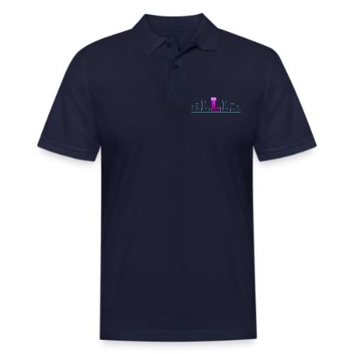 Letter L – Capital Varsity Alphabet Monogram - Men's Pique Polo Shirt