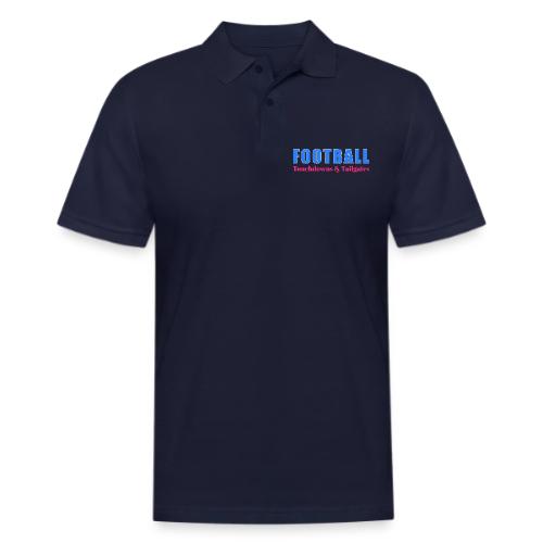 Football Touchdowns & Tailgates Design - Men's Pique Polo Shirt