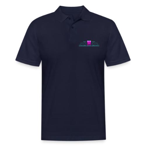 Letter H – Capital Varsity Alphabet Monogram - Men's Pique Polo Shirt