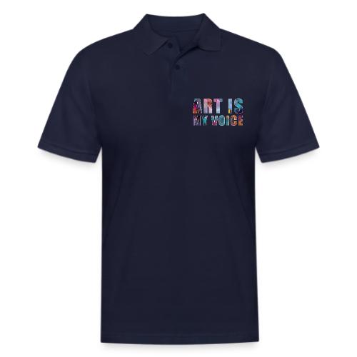 Art Is My Voice - Men's Pique Polo Shirt