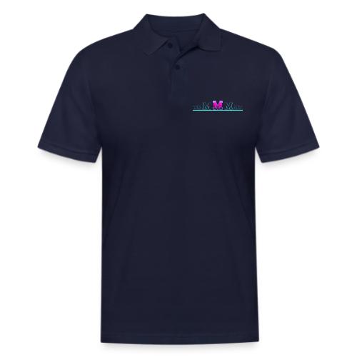 Letter M – Capital Varsity Alphabet Monogram - Men's Pique Polo Shirt
