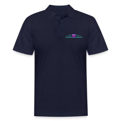 Letter W – Capital Varsity Alphabet Monogram - Men's Pique Polo Shirt