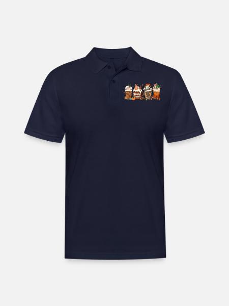 Touch Down - Men's Pique Polo Shirt - midnight navy