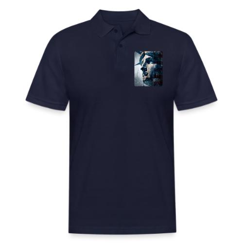 USA: Urban Liberty Triptych - Men's Pique Polo Shirt