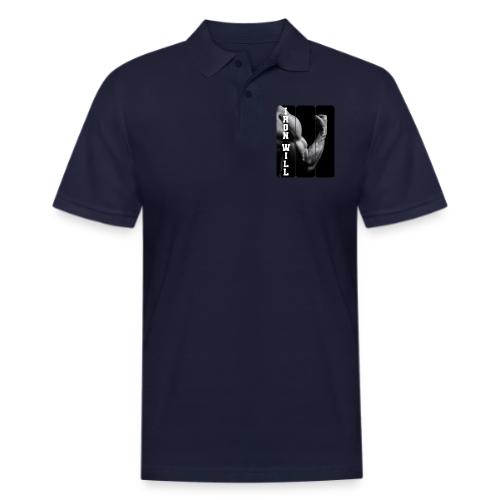 Bodybuilding: Iron Will - Men's Pique Polo Shirt