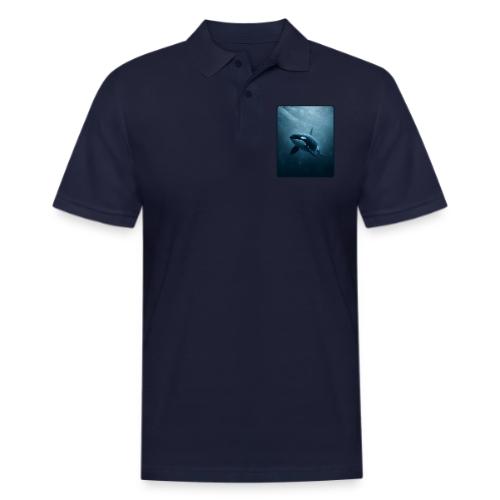 Orca Ocean Wildlife Design - Men's Pique Polo Shirt