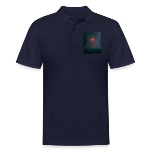 Mysterious UFO Encounter Design - Men's Pique Polo Shirt