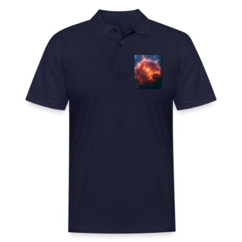 Exploding Supernova Space Art - Men's Pique Polo Shirt