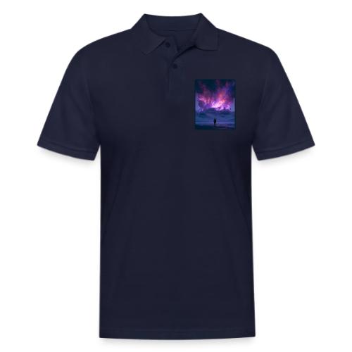 Cosmic Supernova Night Design - Men's Pique Polo Shirt