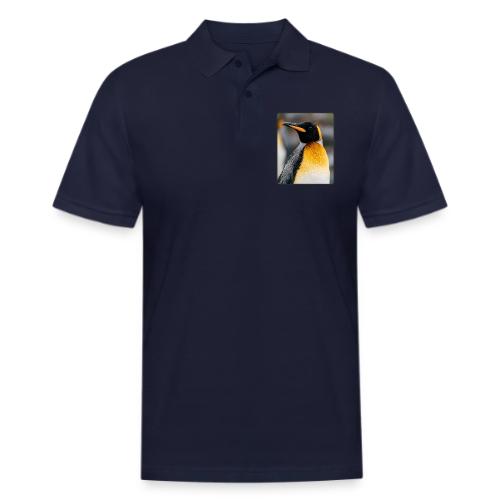 King Penguin Portrait Design - Men's Pique Polo Shirt